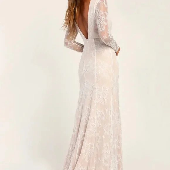 white tiered dress Lace-Up Short White Graduation Dress with Ruffles White / Large